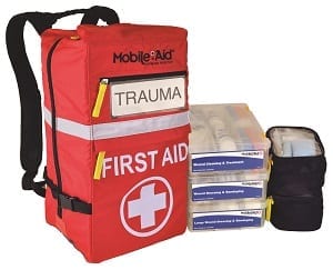 spuiten Op tijd Kwaadaardig MobileAid Reflex Hi-Visibility 50-PERSON Modular Trauma First Aid Backpack  Kit (31732) - LifeSecure